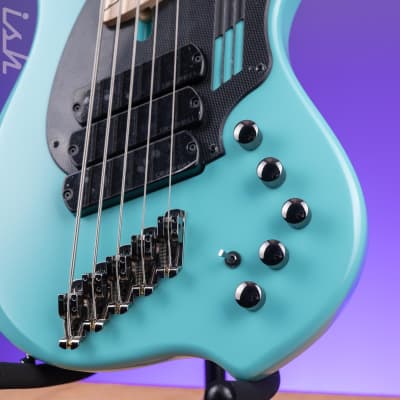 Dingwall NG-3 5-String Bass Guitar Matte Celestial Blue image 4