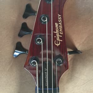 Epiphone Embassy Standard V 5 String Bass Guitar | Reverb