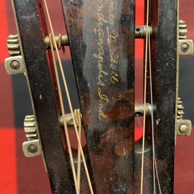 1929 National Triolian Resophonic Guitar Walnut Sunburst image 10