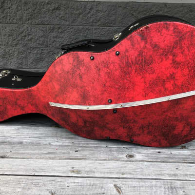 La Tradición Artista Model Custom Guitarrón Flamed Maple (Stained Red) image 25
