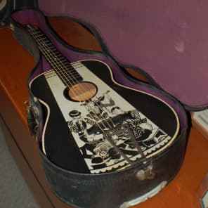 Video Demo 1935 Montgomery Wards Cowboy Guitar Hilly Billy Neck Reset Original Softshell Case and s image 15