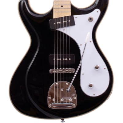 Eastwood Sidejack Baritone DLX-M Bound Solid Basswood Body Maple Set Neck 6-String Electric Guitar image 3