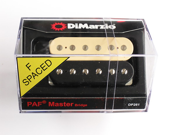 DiMarzio PAF Master Bridge Black/Creme W/Chrome Poles DiMarzio PAF Master Bridge Black/Creme W/Chrome Poles
