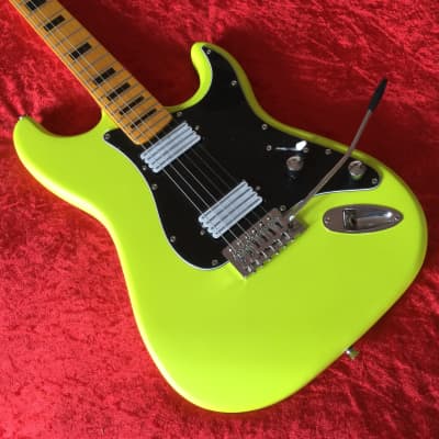 Martyn Scott Instruments Custom Built Partscaster Guitar in Matt Neon Yellow image 11