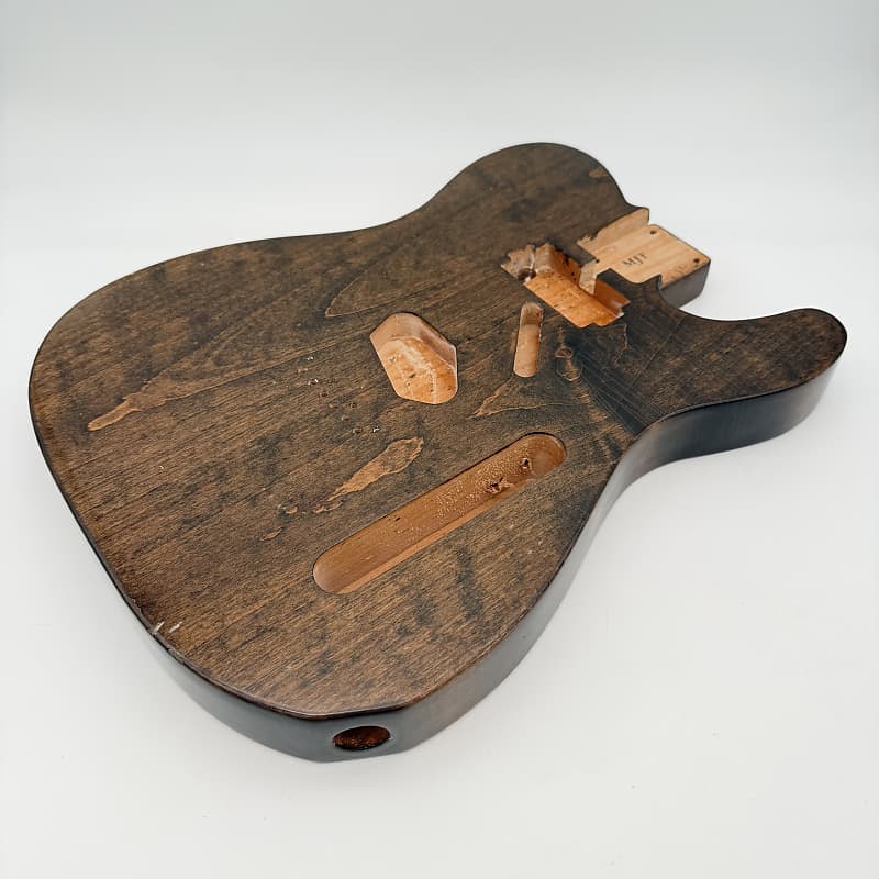 MJT Telecaster Body Relic Nitro Costello Brown Light mjt5528 | Reverb