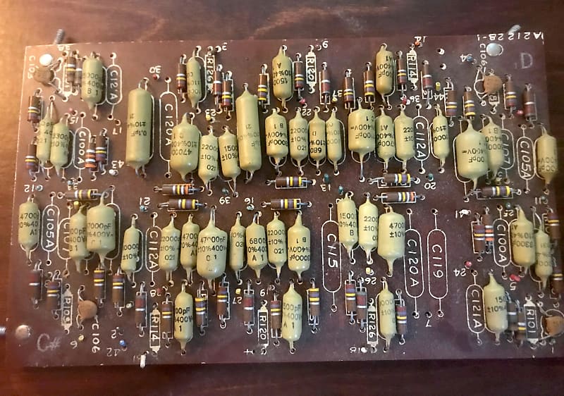 Mustard Capacitors Board Organ Tone Generator Board 1963-1967 | Reverb