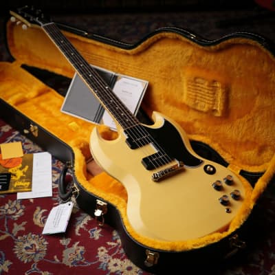 2021 Gibson Custom Shop Murphy Lab 1963 SG Special Reissue Ultra Light Aged Classic White image 4