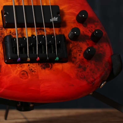 Spector Euro Bolt 5 Electric Bass Guitar in Inferno Red Burst image 5