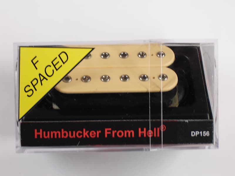 DiMarzio F-spaced Humbucker From Hell Creme W/Chrome Poles DP 156 image 1