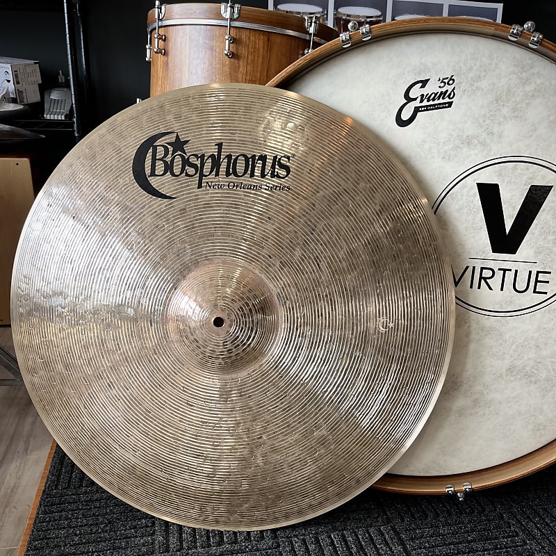 Bosphorus 22" New Orleans Thin Ride Cymbal (2384g) VIDEO Demo image 1