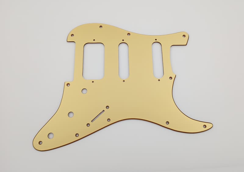 11 hole H/S/S metallic gold acrylic pickguard for us/mex | Reverb