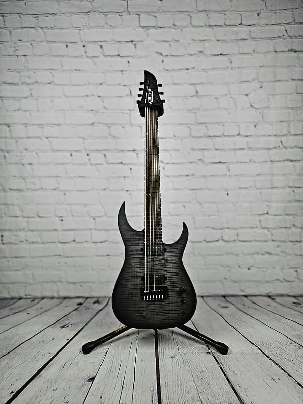 Schecter USA Signature Keith Merrow KM-7 Mk III Pro Electric Guitar Trans Black Pearl image 1