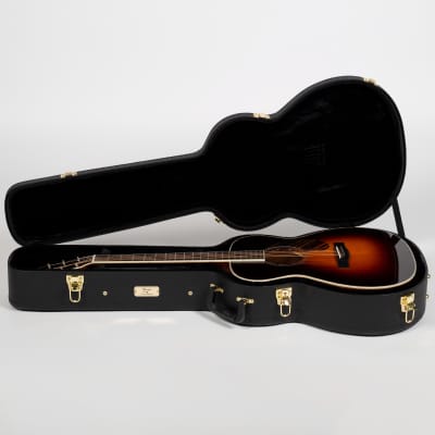 Fender PO-220E Orchestra Acoustic-Electric Guitar - Ovangkol 3-Tone Vintage Sunburst image 6