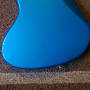 MJT Warmoth Fender Dinky Jazz Bass Relic Body Alder Lake Placid Blue image 5