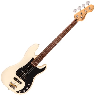 Vintage V42 ReIssued Bass Guitar ~ Vintage White for sale