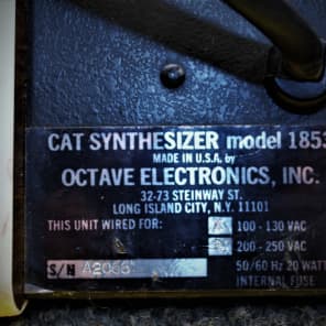 Octave Electronics Inc. The Cat 1977 image 8