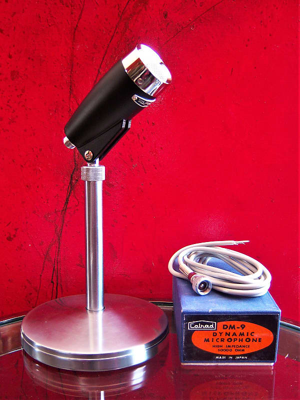 Vintage Calrad DM-12 Dynamic cheapest Microphone Made In Japan 1960's Slim PROP ONLY Not Working