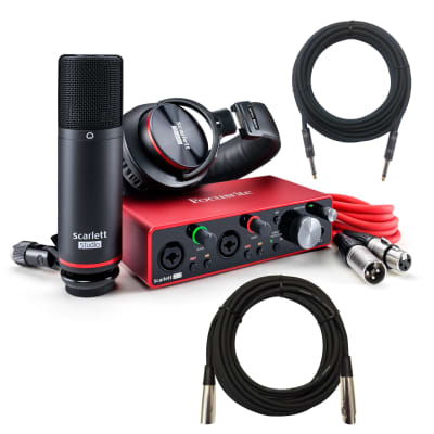 DTM・DAW FOCUSRITE Scarlett 2i2 Studio Pack gen3 Focusrite Scarlett 2i2 Studio 3rd Gen USB Recording Bundle