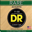 DR Strings RPML11 Rare Bronze Acoustic Guitar Strings 11-50