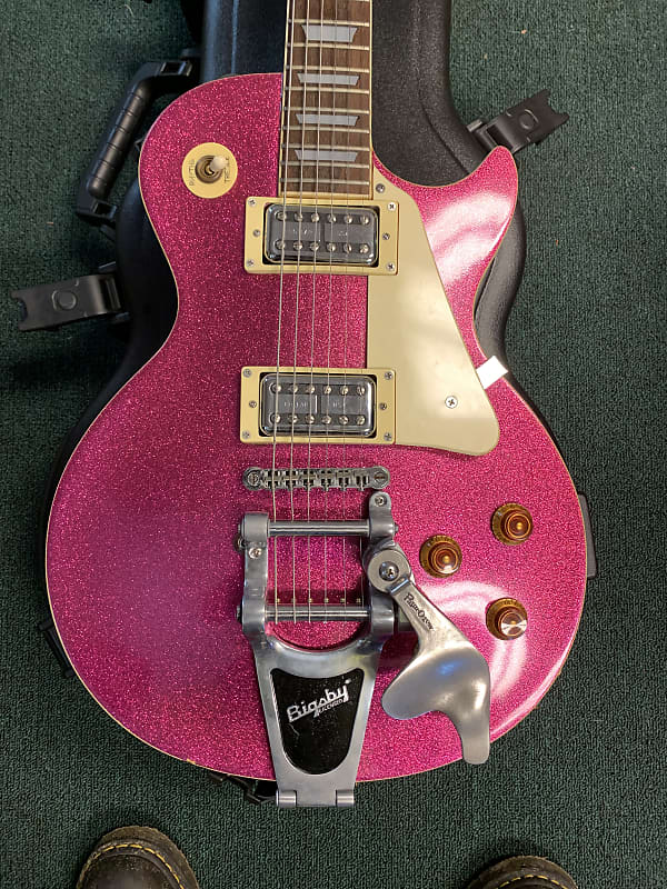 Epiphone Les paul 1990's - Pink sparkle made in Korea | Reverb