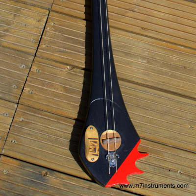 M7instruments Hurley stick "Kologo" 2 cordes nylon 2019 Noir / Rouge / Vernis image 6