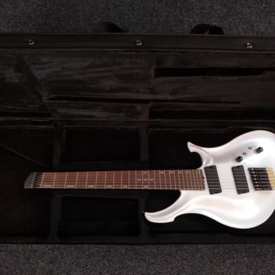 KOLOSS X7 headless Aluminum body 7 string electric guitar white image 1