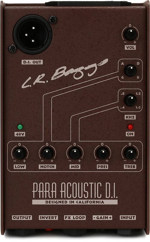 LR Baggs Para DI Acoustic Guitar Preamp / DI with 5-band EQ (5-pack) Bundle image 1