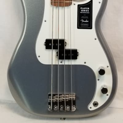 Fender Player Precision Bass, Pau Ferro FB, Discontinued Silver Finish! image 6