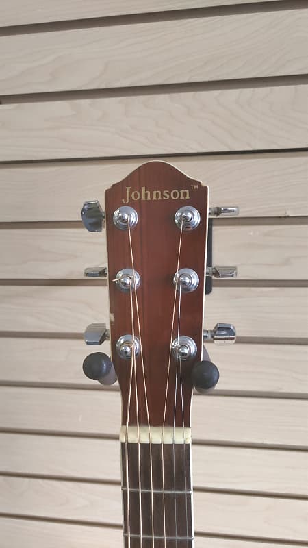 Johnson JG-650-TB Thinbody Acoustic Electric Guitar, Black