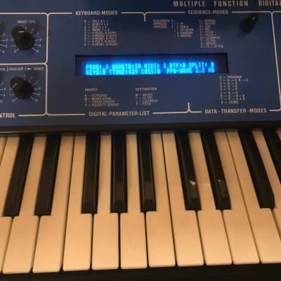PPG Wave 2.2 with Midi and modified Display 1985 Blue image 3