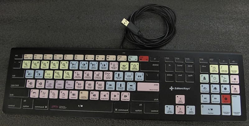 EditorsKeys Pro Tools Keyboard - Backlit - For Mac or PC image 1