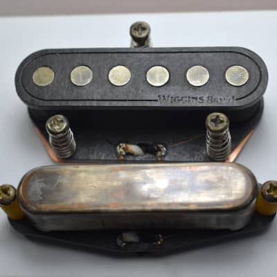 Wiggins Brand,  heavy relic Telecaster hand wound pickup set, Traditional's, Vintage wound, alnico 5 image 1