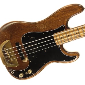 Vintage 1958 custom modified Fender P-Bass bass guitar with EMG pickups image 2