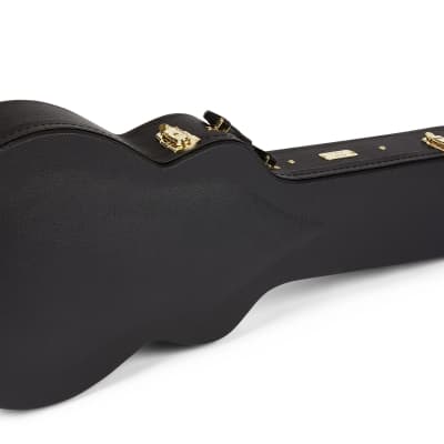 Fender Paramount PO220E Orchestra Acoustic-Electric Guitar (with Case), 3-Tone Sunburst image 6