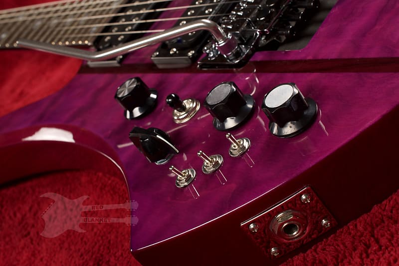 B.C. Rich Mockingbird Legacy ST with Floyd Rose Electric Guitar - Trans  Purple