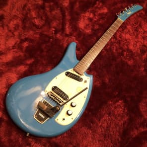 c.1969 Yamaha SG-2C “Flyng Banana” MIJ Vintage Guitars “Aqua Blue” image 2