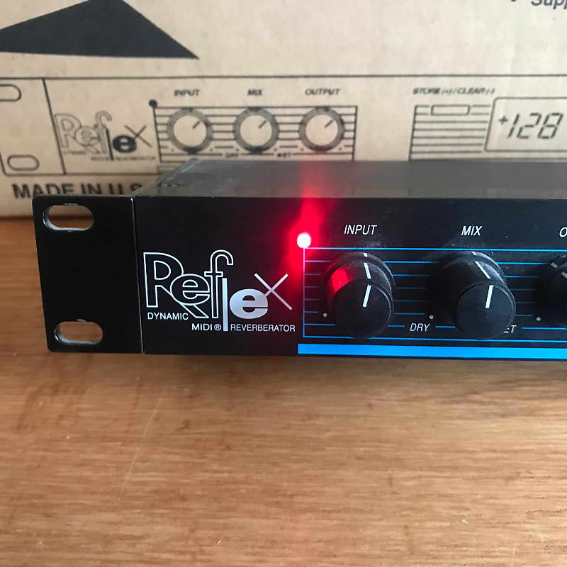 Lexicon Reflex Dynamic MIDI Reverberator 1990s - Black | Reverb