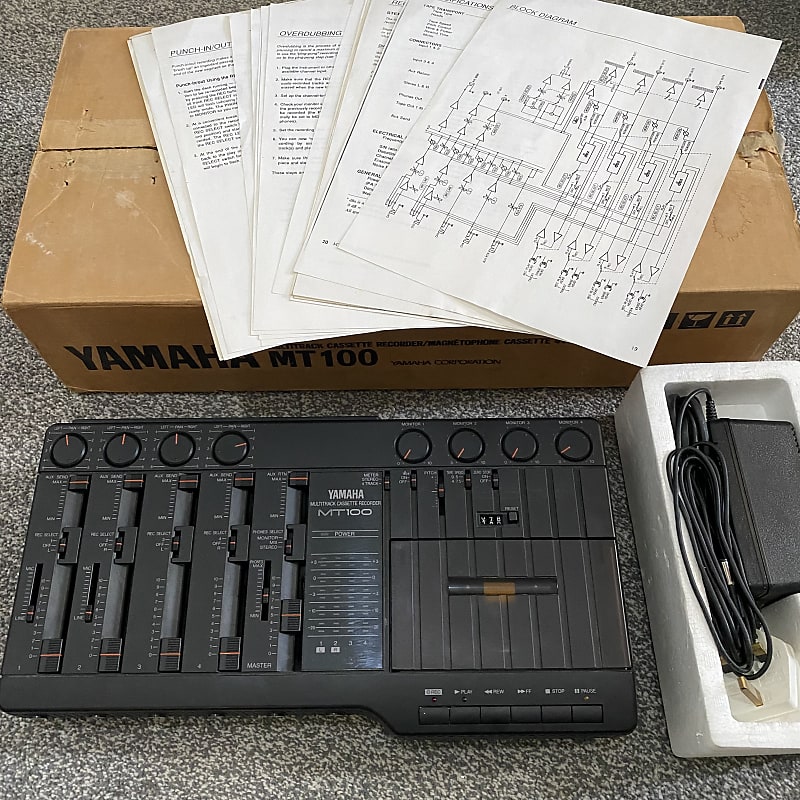 YAMAHA MT100 Multitrack 4 Track Cassette Tape Recorder Mixer Reverb