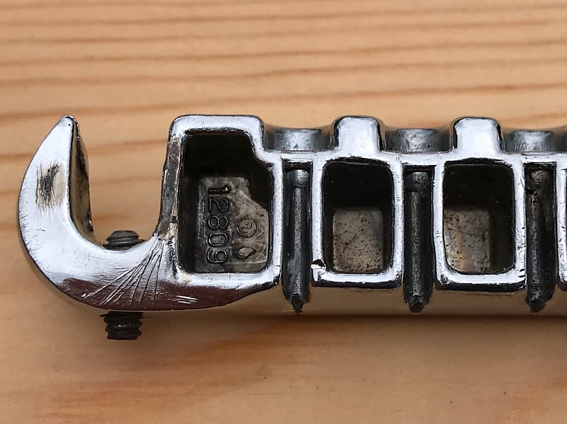 Gibson TPBR 8513 wraparound tailpiece 1962 Chrome | Reverb UK