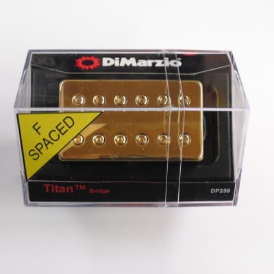 DiMarzio Titan set With F Spaced Bridge, Gold | Reverb