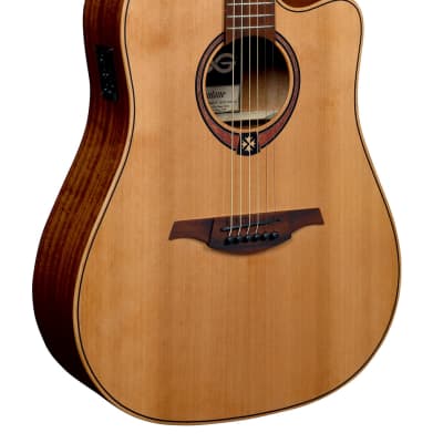 Lag T170DCE Tramontane Cutaway Dreadnought Acoustic-Electric Guitar image 1