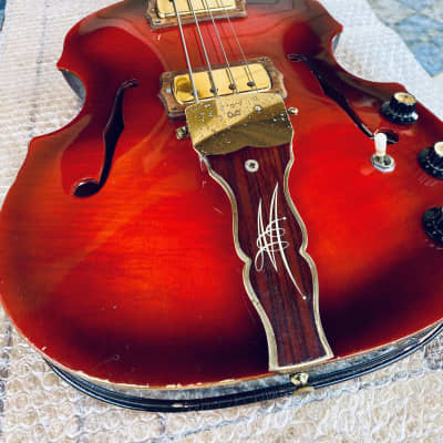 Maton Guitars Baroque Bass 1970 - Cherry Burst Extremely Rare for sale