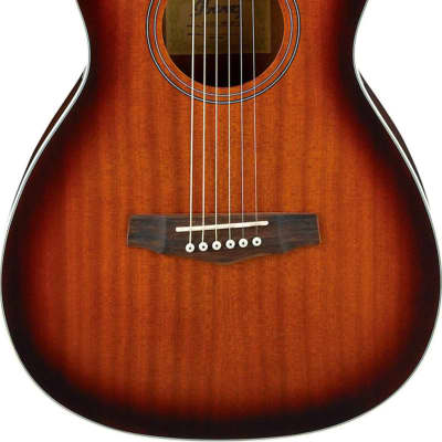 Ibanez PN12E Acoustic-Electric Parlor Guitar, Vintage Mahogany Sunburst image 1