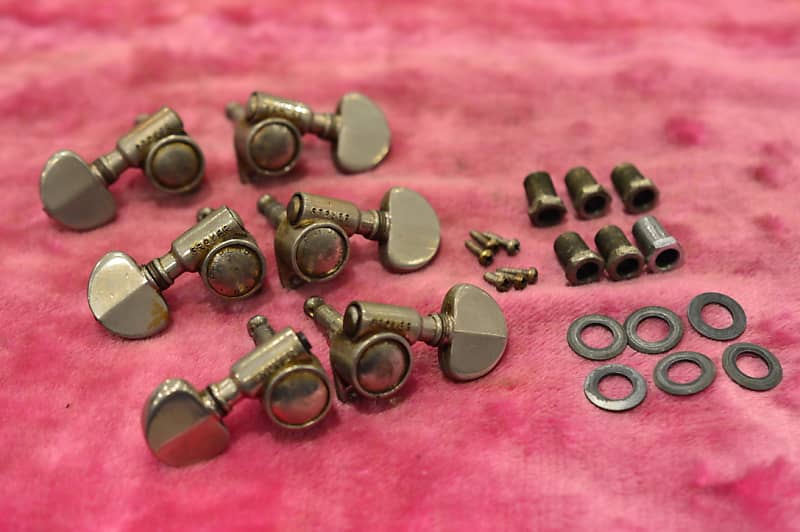 Vintage 1950's Gibson Pat Pend Nickel Grover Rotomatic Tuners Reverb