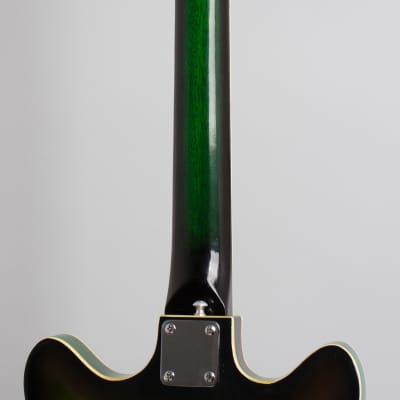 Decca Owned and Used by Elliott Sharp Thinline Hollow Body Electric Guitar, made by Kawai (1967), black gig bag case. image 9
