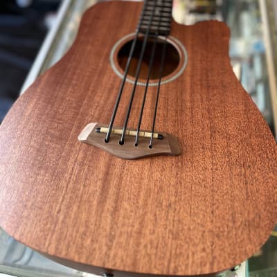 Gold Tone M-Bass25 Micro 25" Scale Acoustic/Electric Bass Natural image 5