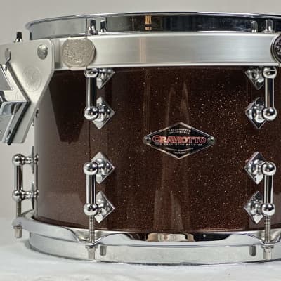 Craviotto 20/10/12/14" VIDEO Solid Maple Drum Set - 2016 Copper Sparkle Lacquer image 20