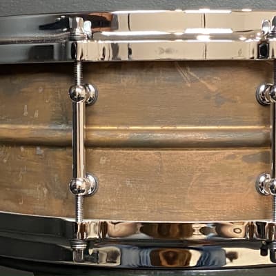 Ludwig 5x14" LCS514CTD Concert Series Snare Drum P89 Concert Strainer. VIDEO DEMO Natural Raw Copper image 3