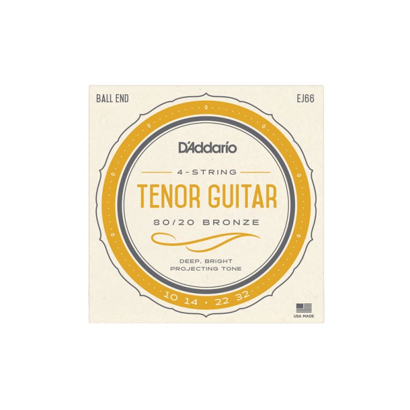 Photos - Strings DAddario D'Addario EJ66 80/20 Bronze Tenor Acoustic Guitar  