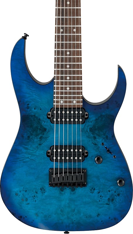 Ibanez RG7421PB 7-String Electric Guitar, Sapphire Blue Flat image 1